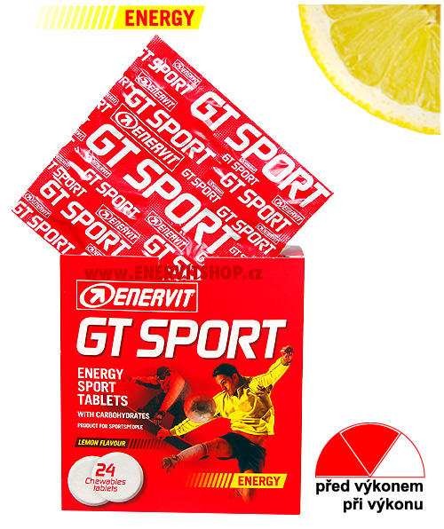 Enervit GT Sport - citron, tablety 24 ks