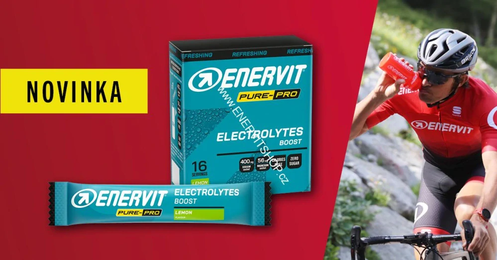 ENERVIT Electrolytes Boost - krabička 16x 4 g